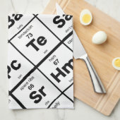 De periodieke varkens theedoek (Quarter Fold)