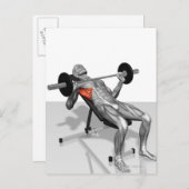 De Pers 2 van de Bench van de inline Briefkaart (Voorkant / Achterkant)