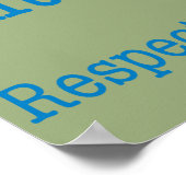 De pers respecteren poster (Hoek)