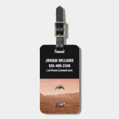 De Perseverance Rover landt veilig op Mars. Bagagelabel (Voorkant verticaal)