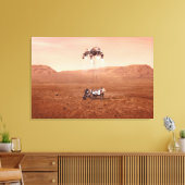 De Perseverance Rover landt veilig op Mars. Canvas Afdruk (Insitu (Woonkamer))