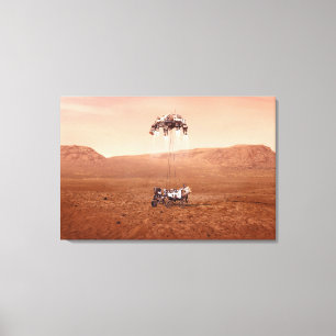 De Perseverance Rover landt veilig op Mars. Canvas Afdruk