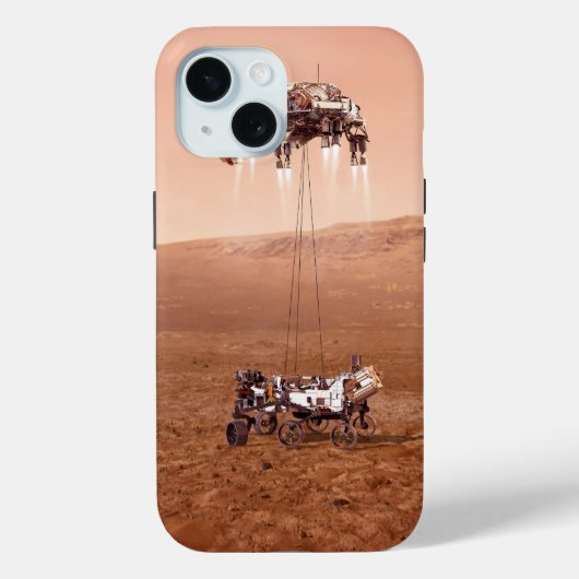 De Perseverance Rover landt veilig op Mars. Case-Mate iPhone Case (Achterkant)