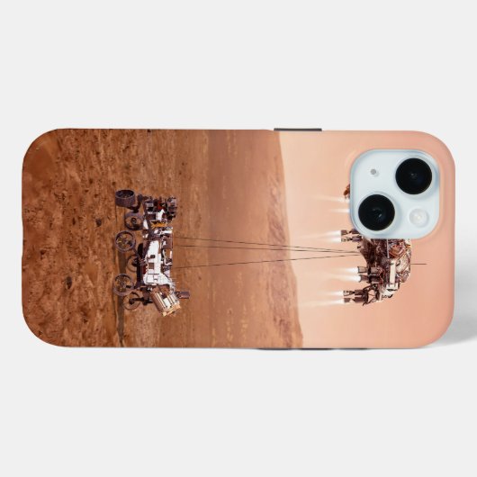 De Perseverance Rover landt veilig op Mars. Case-Mate iPhone Case (Achterkant (horizontaal))