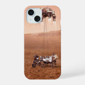 De Perseverance Rover landt veilig op Mars. iPhone 15 Case (Achterkant)