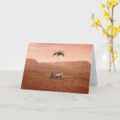 De Perseverance Rover landt veilig op Mars. Kaart (Gele Bloem)