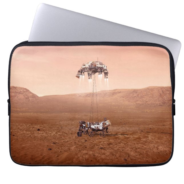 De Perseverance Rover landt veilig op Mars. Laptop Sleeve (Voorkant)