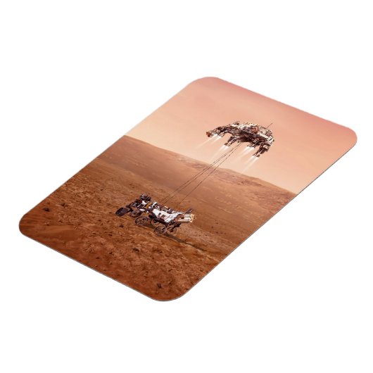De Perseverance Rover landt veilig op Mars. Magneet (Linkerzijde)