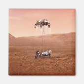 De Perseverance Rover landt veilig op Mars. Magneet (Voorkant)