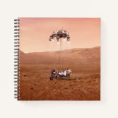 De Perseverance Rover landt veilig op Mars. Notitieboek (Voorkant)