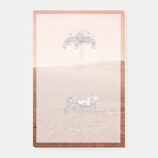 De Perseverance Rover landt veilig op Mars. Post-it® Notes (Voorkant)