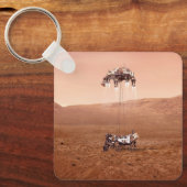 De Perseverance Rover landt veilig op Mars. Sleutelhanger (Voorkant)