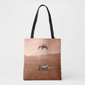 De Perseverance Rover landt veilig op Mars. Tote Bag (Voorkant)