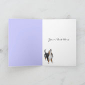 De Personaliseerbare Gelukkige Auto van de Honden Feestdagen Kaart (Binnen)