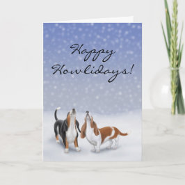 De Personaliseerbare Gelukkige Auto van de Honden Feestdagen Kaart