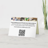 De Personaliseerbare Gelukkige Kaart van de Kat (Achterkant)