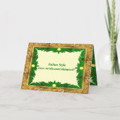 De Personaliseerbare Gouden Kaart van het Lijst (Achterkant)
