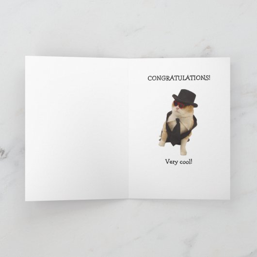 De Personaliseerbare Grappige Afstuderen van de Kaart (Binnen)