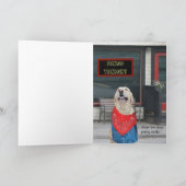 De Personaliseerbare Grappige Hond van de Kaart (Binnen)