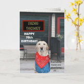 De Personaliseerbare Grappige Hond van de Kaart (Gele Bloem)