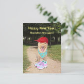 De Personaliseerbare Grappige Resolutie van het Feestdagenkaart (Staand voorkant)
