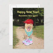 De Personaliseerbare Grappige Resolutie van het Feestdagenkaart (Voorkant / Achterkant)