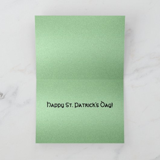 De Personaliseerbare Ierse Gaëlische St. Patrick Kaart (Binnen)