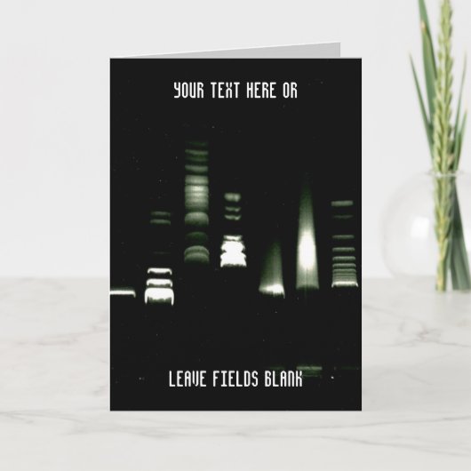 De Personaliseerbare Kaart van de Elektroforese (Voorkant)