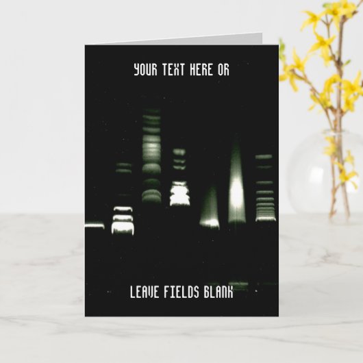 De Personaliseerbare Kaart van de Elektroforese (Gele Bloem)