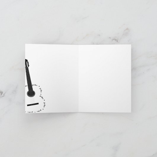 De Personaliseerbare Kaart van de Gitaar (Binnen)