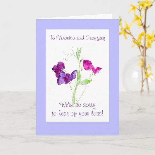 De Personaliseerbare Kaart van de Sympathie - (Gele Bloem)