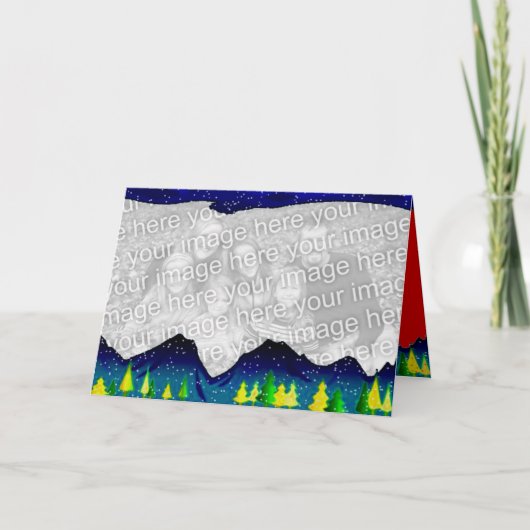 De Personaliseerbare Kaart van het Vakantie (Voorkant)