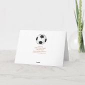 De Personaliseerbare Kaart van het Voetbal van de (Achterkant)