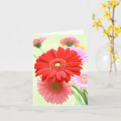 De Personaliseerbare Kaart van Madeliefjes Gerber (Gele Bloem)