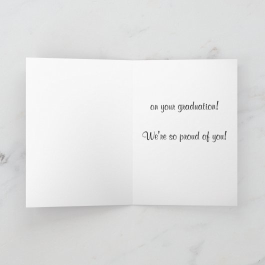 De Personaliseerbare Pinguïn van de Afstuderen van Kaart (Binnen)