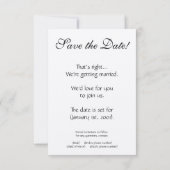 De Personaliseerbare Reeksen van de Uitnodiging (Achterkant)