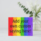 De Personaliseerbare Regenboog van de Waterverf Briefkaart (Staand voorkant)