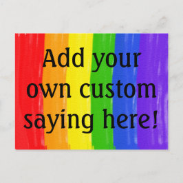De Personaliseerbare Regenboog van de Waterverf Briefkaart