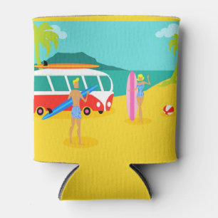 De Personaliseerbare Retro Koelbox van het Paar Blikjeskoeler