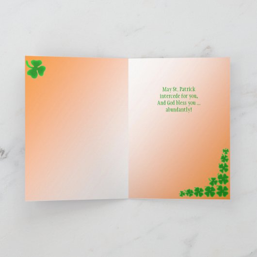 De Personaliseerbare St. Patrick Kaart van de Dag (Binnen)