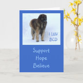 De Personaliseerbare "Steun, Hoop, gelooft" Kaart (Gele Bloem)