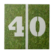 de Personaliseerbare Tegel van het 40ste Football