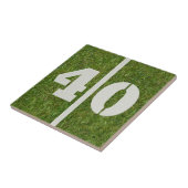 de Personaliseerbare Tegel van het 40ste Football Tegeltje (Zijkant)