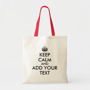 De Personaliseerbare Tekst houdt de Kalme het Tote Bag