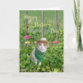 De Personaliseerbare Tuinman van het Moederdag van Kaart (Voorkant)