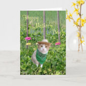 De Personaliseerbare Tuinman van het Moederdag van Kaart (Gele Bloem)