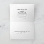 De PERSONALISEERBARE Witte Kerstkaart van de Duif Feestdagen Kaart (Binnen)