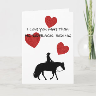 De Persoon Valentijn van het paard Feestdagen Kaart