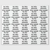 De persoon zijn die u papier wilt omwikkelen (Vlak)