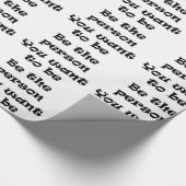De persoon zijn die u papier wilt omwikkelen (Hoek)